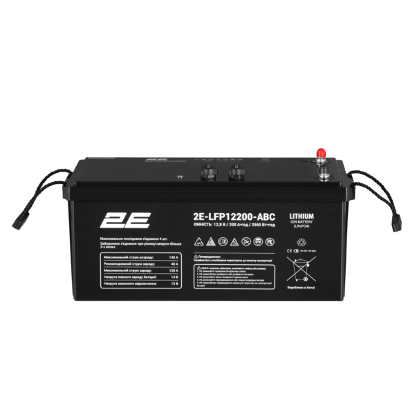 2E LFP12, 12В, 200А/h, ABC 4S
