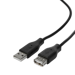 2E Кабель USB-A (AM/AF), 3m, black