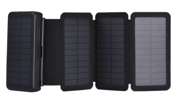 2E Портативний зарядний пристрій Power Bank Solar 20000mAh Black