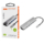 2E Хаб USB-С > 2хUSB-A 2.0/USB-A 3.0/USB-C PD/HDMI/Ethernet, 0.15м, сірий