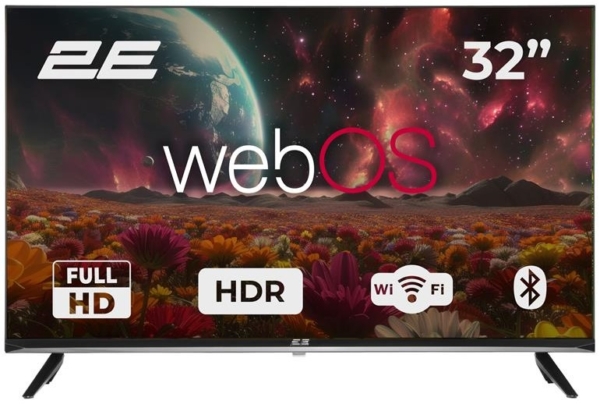 2E Телевизор 32″ LED FHD 60Hz Smart WebOS Black