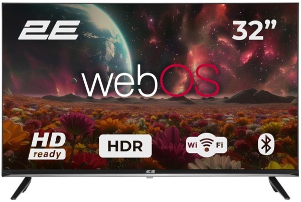 2E Телевизор 32″ LED HD 60Hz Smart WebOS Black