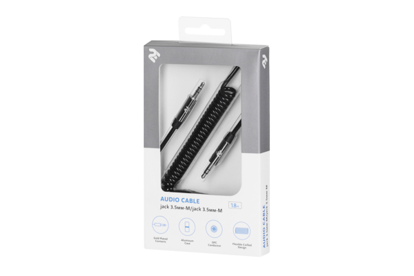 2E Кабель W3539 аудио (jack 3.5мм-M/jack 3.5мм-M)[2E-W3539bl]