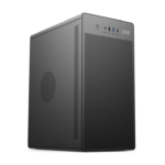 2E Корпус Credo V285B без БП, 1xUSB3.0, 1х USB 2.0, 1xUSB Type-C, 1×120мм, VGA 300мм, mATX, чёрный