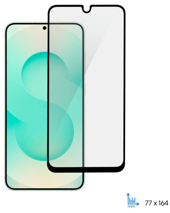 2E Захисне скло для Samsung Galaxy A16 (A165) , 2.5D FCFG, (1 Pack), чорна рамка