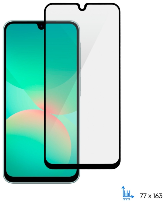 2E Захисне скло для Samsung Galaxy A26 5G (A266) , 2.5D FCFG, (1 Pack), чорна рамка