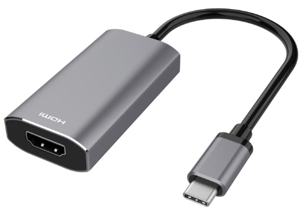 2E Адаптер USB-C > HDMI 2.1, 0.21м, сірий