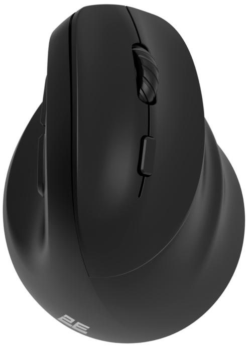 2E Миша MF325 Silent, WL/BT, вертикальна, чорний